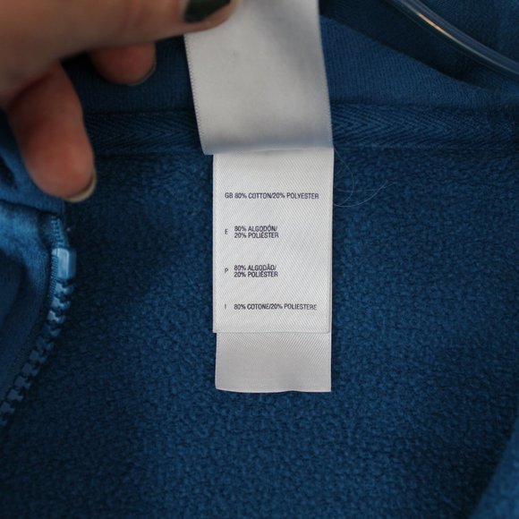 The North Face Men's Blue Sweatshirt Hoodie Zip Up - Picture 4 of 8